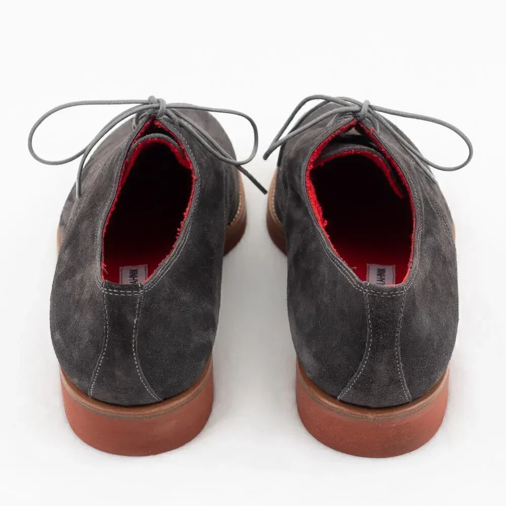 Manolo Blahnik Suede Derby Shoes Men's 8 Gray